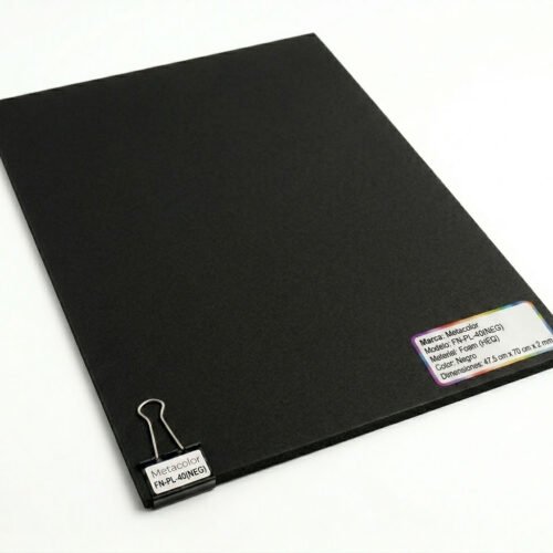 Foami Metacolor – Pliego 47.5 cm x 70 cm x 2 mm (Pack de 10) Negro