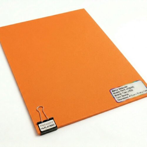 Foami Metacolor – Pliego 47.5 cm x 70 cm x 2 mm (Pack de 10) Naranja