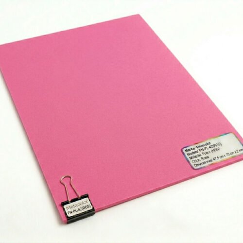 Foami Metacolor – Pliego 47.5 cm x 70 cm x 2 mm (Pack de 10) Rosa