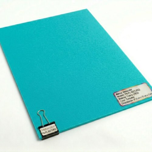 Foami Metacolor – Pliego 47.5 cm x 70 cm x 2 mm (Pack de 10) Turquesa