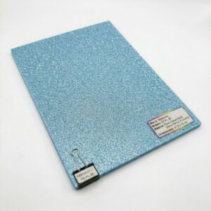 fe-pl-26 Foami Escarchado Metacolor - Pliego Grande (Pack de 10) Celeste