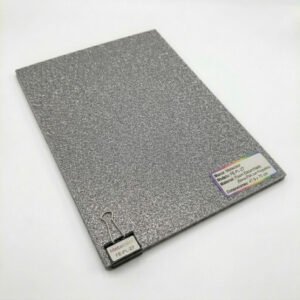Foami Escarchado Metacolor - Pliego Grande (Pack de 10) Gris oscuro