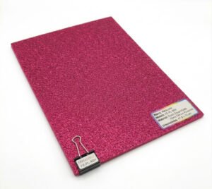 Foami Escarchado Metacolor - Pliego Grande (Pack de 10) Rosado Oscuro