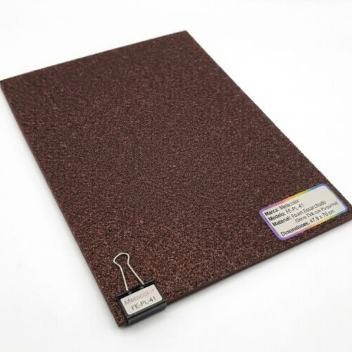 Foami Escarchado Metacolor - Pliego Grande (Pack de 10) Café Oscuro