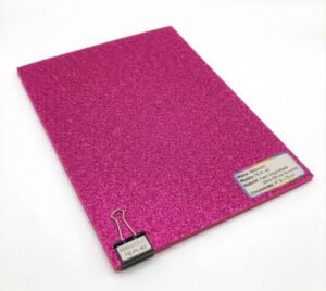 Foami Escarchado Metacolor - Pliego Grande (Pack de 10) Fucsia