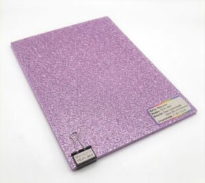 Foami Escarchado Metacolor - Pliego Grande (Pack de 10) Lila