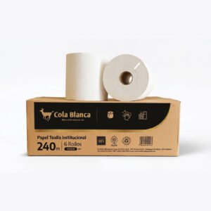 Papel Toalla Institucional 240m –Cola Blanca
