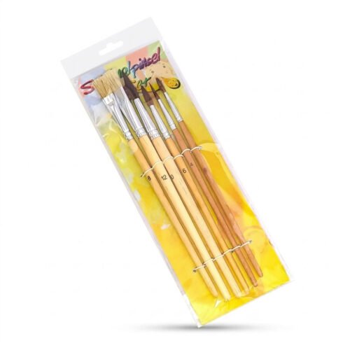 G-6 OK Set de Pinceles para Pintura - 6 Piezas