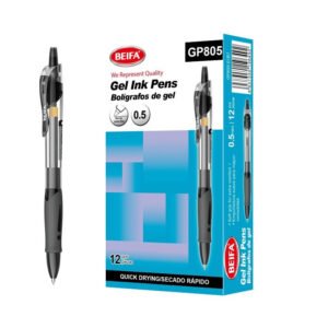 Bolígrafo de gel negro -BEIFA GP805-01B7