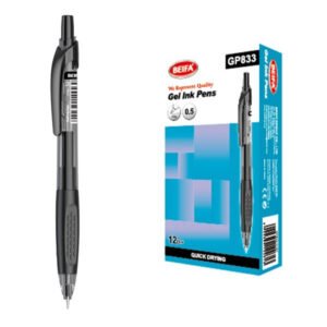 Bolígrafo de gel negro -BEIFA GP833-01B7