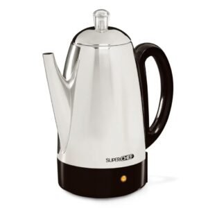 Cafetera Percoladora Eléctrica 12 Tazas -SuperChef MSB-KN001