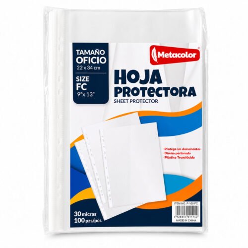 Hoja protectora 22cmx34cm 30 micras | Legal Metacolor F-100