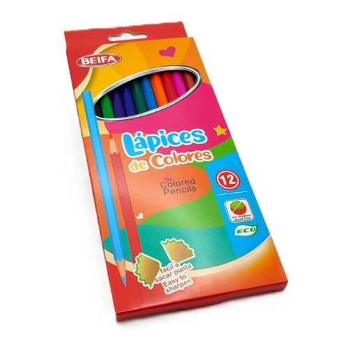 mk1-12b Lápices de Colores BEIFA MK1-12 – Caja de 12 Colores