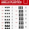 Anillos Plásticos para Encuadernación de 2"