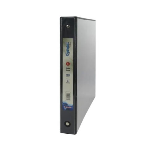 Archivador(Binder) 1" carta negro 3 anillos Genial