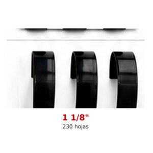 Anillos Plásticos para Encuadernación de 1 1/8"
