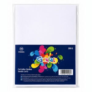st-lm-358 laminadora studmark_ Cartulina Opalina Genial Tamaño Carta 200 g – Paquete de 100 Hojas