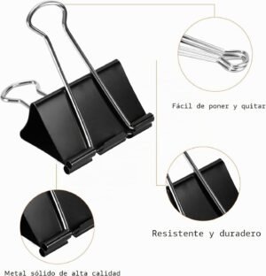 Binder clips 15mm Beifa FH500-15B