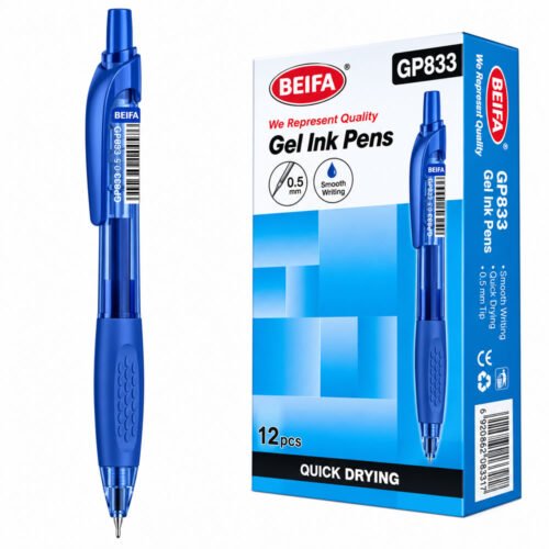 Bolígrafo de gel Azul -BEIFA GP833-02B7